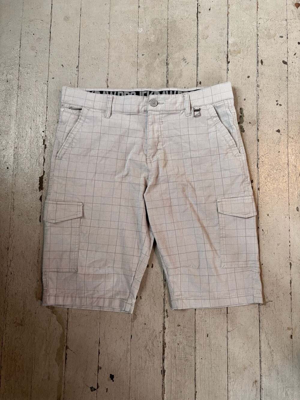 Projek Raw Men's Plaid Cargo Shorts